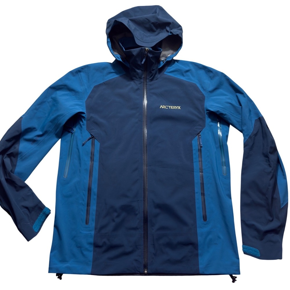 Arcteryx Stingray Jacket Mens Large Blue Gore-Tex Recco Ski Snowboard Shell